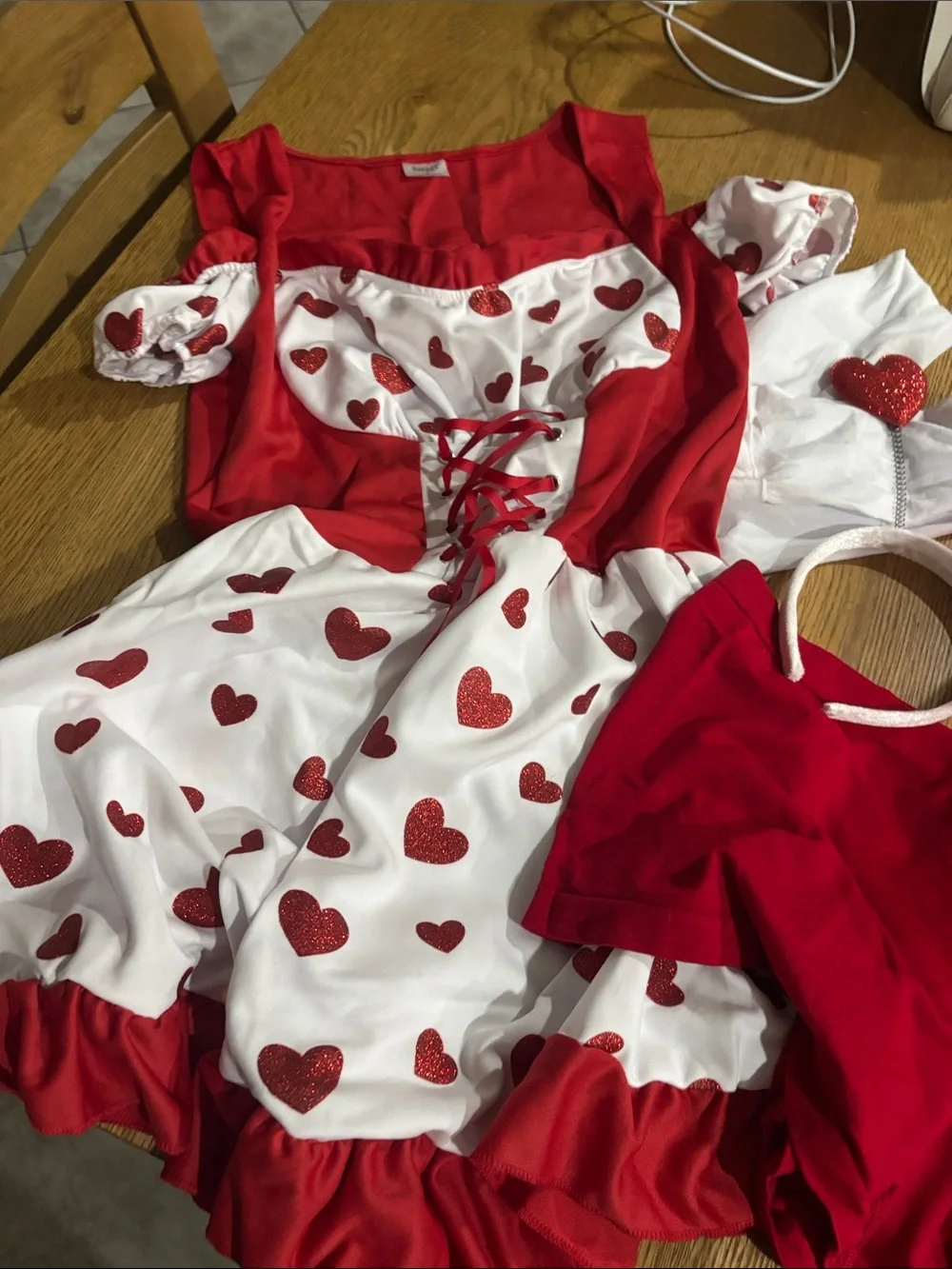 Spirit Cupid Cutie Costume in Red and White